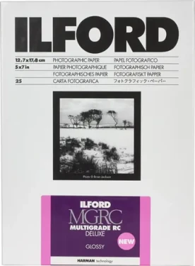 Ilford MG RC DL 1M (12.7 x 17.8 cm) / 25 listov / čiernobiely fotografický papier / lesklý (HAR1179837)