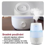 Airbi AROM biela / Ultrazvukový zvlhčovač a aróma difuzér / 230 ml/hod / 2,5 l / 35 m2