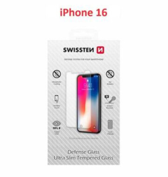 Swissten Ochranné temperované sklo pre Apple iPhone 16 (74517989)