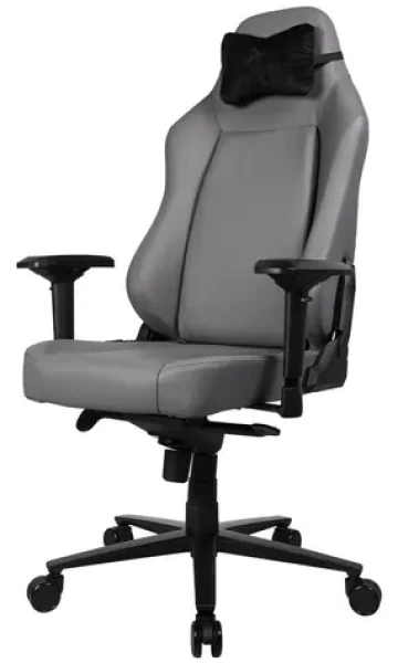 AROZZI PRIMO PREMIUM šedá / herná stolička / 130.5 - 140.5 cm / nosnosť 145 kg / koža (PRIMO-PREM-AE)
