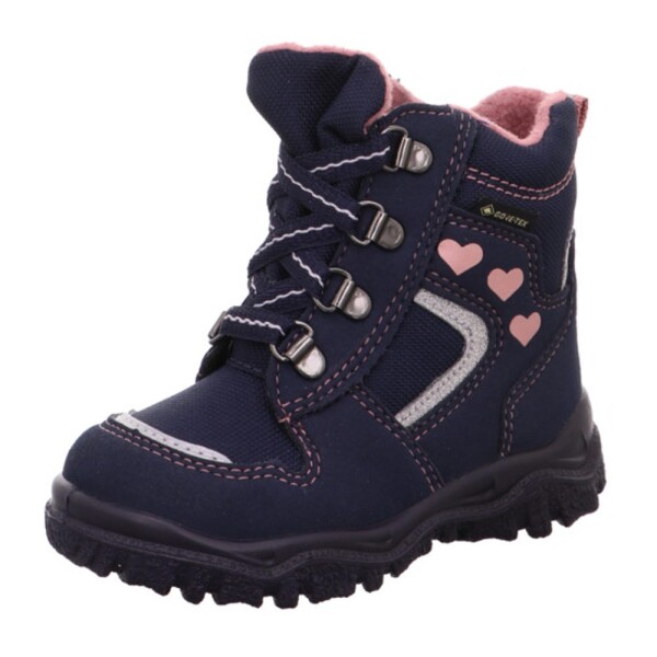 Dievčenské zimné topánky šnurovacie HUSKY1 GTX, Superfit, 1-000046-8000, modrá - 28