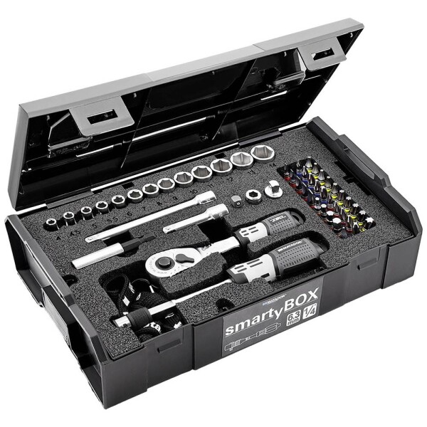 Matador Schraubwerkzeuge smartyBOX SO - Basic súprava nástrčných kľúčov, metrický, 1/4 (6,3 mm), 52-dielna, 81452110; 81452110