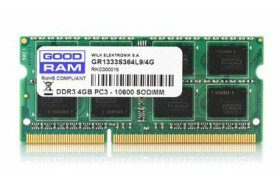 Goodram 4GB 1600MHz / SODIMM / DDR3 / CL11 / 1.35V / dopredaj (GR1600S3V64L11S/4G)