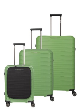 Sada cestovných kufrov Travelite Mooby S,M,L Front pocket Green