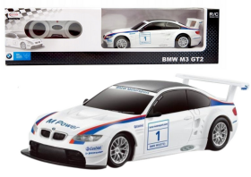 Mamido Športové autíčko BMW M3 GT2 na diaľkové ovládanie RC 1:24 biele
