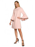 Dámske šaty M698 Powder pink - MOE M pudrovo-růžová