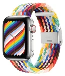 Devia Deluxe Sport4 Remienok pre Apple Watch 40/41/42mm Rainbow / Remienok / Nylonový pletený / Nastaviteľný (6938595381690)