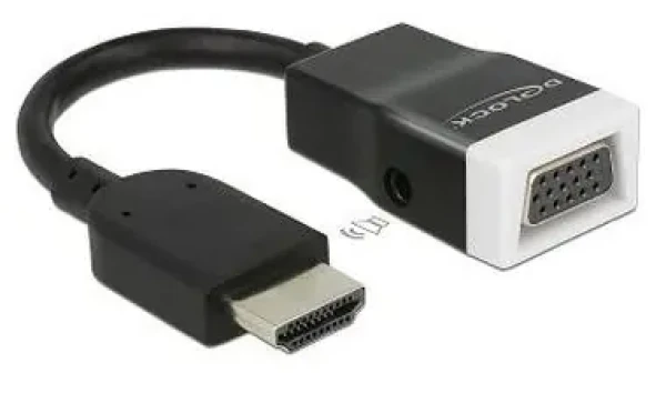 DeLock adaptér HDMI-A samec gt; VGA samica s Audio (65587)