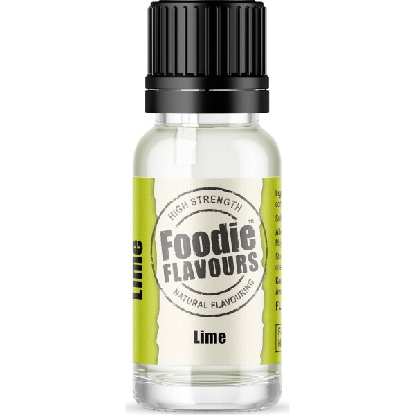 Prírodné koncentrované aróma 15 ml – limetka - Foodie Flavours - Foodie Flavours