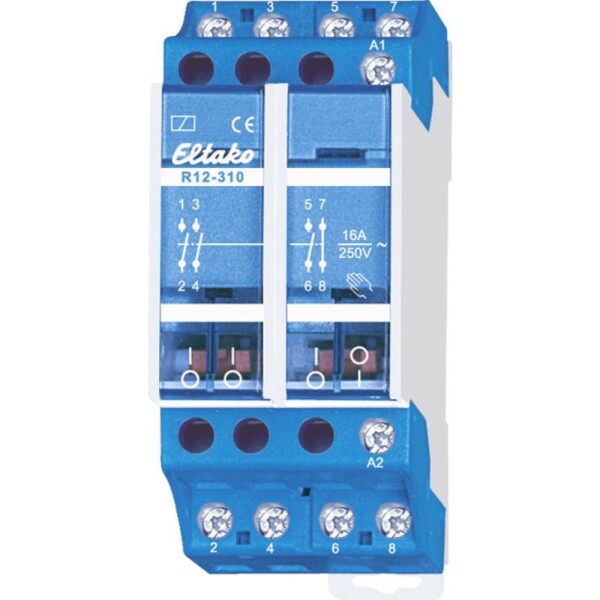 Eltako R12-310-230V spínacie relé, 230 V, 16 A, 1 rozpínací, 3 spínacie, 1 ks; 22310030