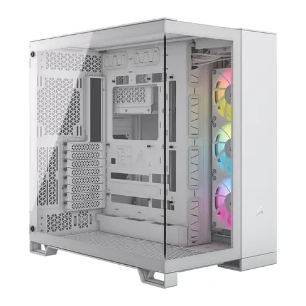 Corsair iCUE 6500X RGB biela / ATX / 4X USB-A 3.1 / 1x USB-C 3.2 / 3x 120mm / bez zdroja / priehľadná bočnica (CC-9011270-WW)