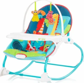 CHIPOLINO Detské hojdacie kresielko Enjoy - modré / od 0 - 6 mesiacov / do 9 kg (156124)