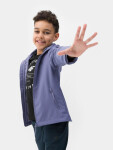 Chlapčenská bunda softshell 4FJSS23TSOFM091-32S denim 4F cm