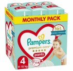 Pampers Premium Pants 9-15kg (114ks) / Plienkové nohavičky / Veľkosť 4 (9-15kg) (DIOPMPPIE0171)