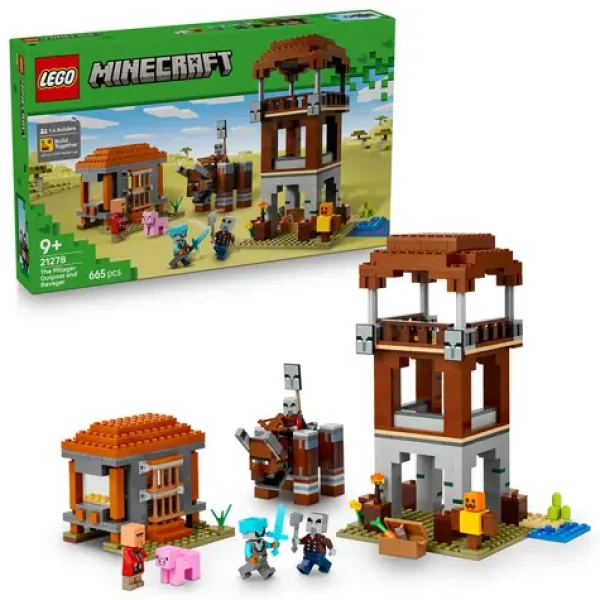 LEGO® Minecraft® 21278 Základňa pleniteľov a Ničiteľ