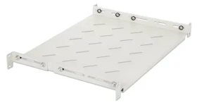 Intellinet 713726 biela / Polica pre RACK 19" / hĺbka 350-550 mm / 1U / nosnosť 20 kg (713726)