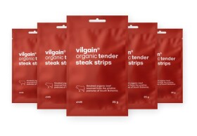 Vilgain Sušené steakové prúžky BIO – 5× chilli 25 g