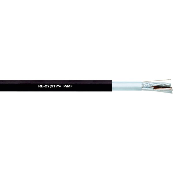 LAPP 32465/500 dátový kábel RE-2Y(ST)Yv PiMF 4 x 2 x 1.3 mm² čierna 500 m; 32465/500