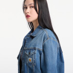 Bunda Carhartt WIP Helston Jacket UNISEX Blue Destroy Wash, Splatter XL