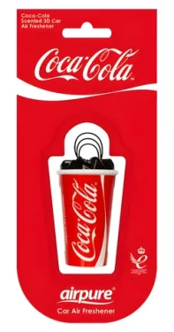 AIRPURE Vôňa do auta 3D Coca-Cola / Závesná / Design plechovka