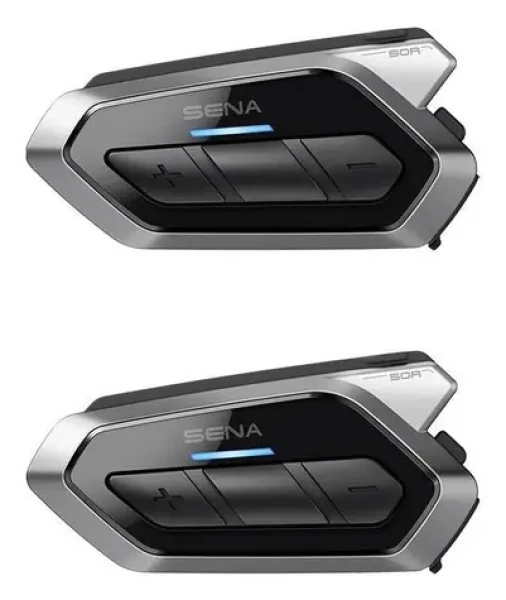 Sena 50R-02D sivá, čierna / Moto handsfree súprava / Mesh 2.0 / Bluetooth 5.0 / dosah 8000 m (8809629524940)
