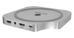 Icy Box USB-C Hub 7v1 pre Mac Mini M4 strieborná / USB hub / USB 3.2 Gen 2 / HDMI / M.2 NVMe / čítačka SD (IB-DK100)
