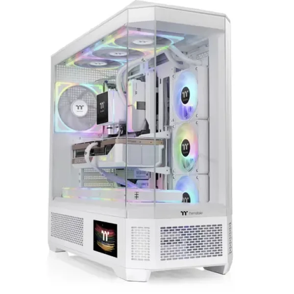 Thermaltake View 600 TG biela / E-ATX / 2x USB-A 3.0 / 1x USB-C / bez zdroja / priehľadná bočnica (CA-11H-00F6WN-00)