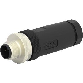 TE Connectivity neupravený zástrčkový konektor pre senzory - aktory, T4111002021-000, piny: 2, 1 ks; T4111002021-000