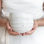 Bastion Collections Keramická miska White / Just love 300 ml