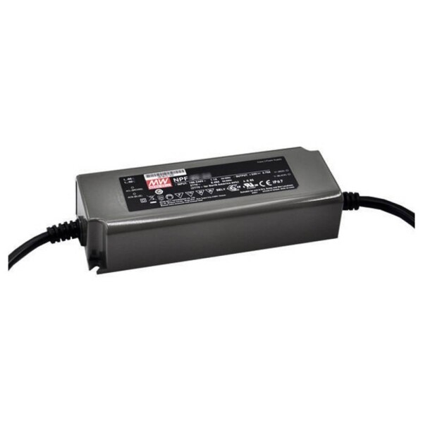 MEAN WELL NPF-60-12 LED driver, napájací zdroj pre LED konštantné napätie, konštantný prúd 60 W 5 A 7.2 - 12 V/DC bez možnosti stmievania, PFC spínacie obvod,; NPF-60-12
