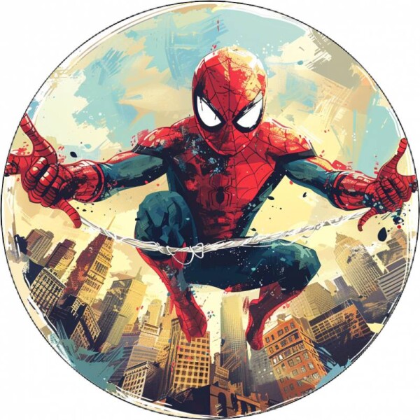 Jedlý papier Spider-Man vo meste 19,5 cm - Pictu Hap - Pictu Hap
