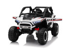Mamido Mamido Elektrické autíčko Buggy UTV KCK 4x4 biele 24V | 800W | 50 kg | EVA | LED | 2,4Ghz | ECO koža