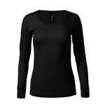 Dámske tričko dlhým rukávom Premium Merino Rise MLI-16001 Black Malfini černá