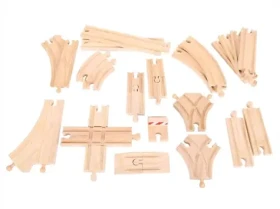 Bigjigs Rail Drevené koľaje set 25 dielov