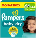 Pampers Baby Dry 14-19kg (144 ks) / plienkové nohavičky / veľkosť 6+ (14-19kg) (8700216291149)