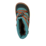 Chlapčenské zimné barefoot topánky TEX TRACK WOOL Petroleum G3160251-3 - 34