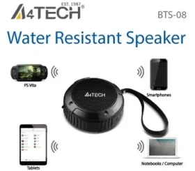 A4Tech BTS-08 / vodotesný Bluetooth 4.0. reproduktor / čierny (BTS-08)