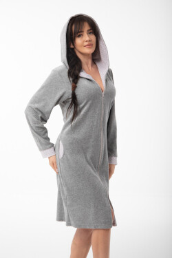 Dámsky župan FR-373 Béžová s ecru - DOROTA M šedá