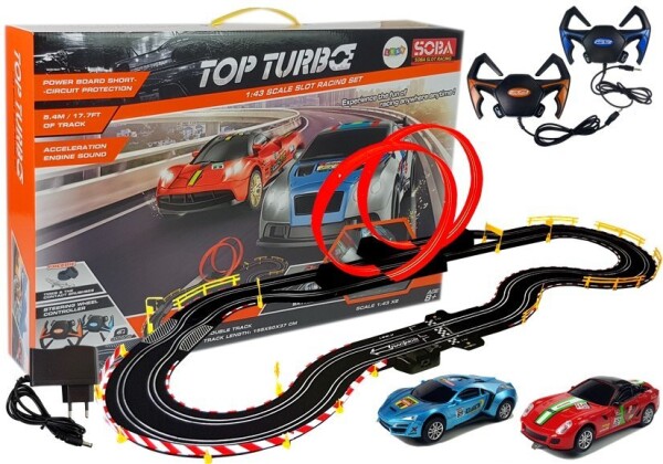 Mamido Veľká autodráha Top Turbo 540 cm 1:43