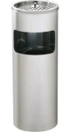Linea Trade Odpadkový kôš s popolníkom / Odpadkový kôš / 17 l / kov (KOSZOP-SS)