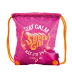 Presco Group Vrecko na obuv Supergirl - STAY CALM / 34x42 cm (A-4451)