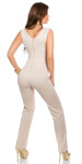 Sexy KouCla jumpsuit with lace and zip