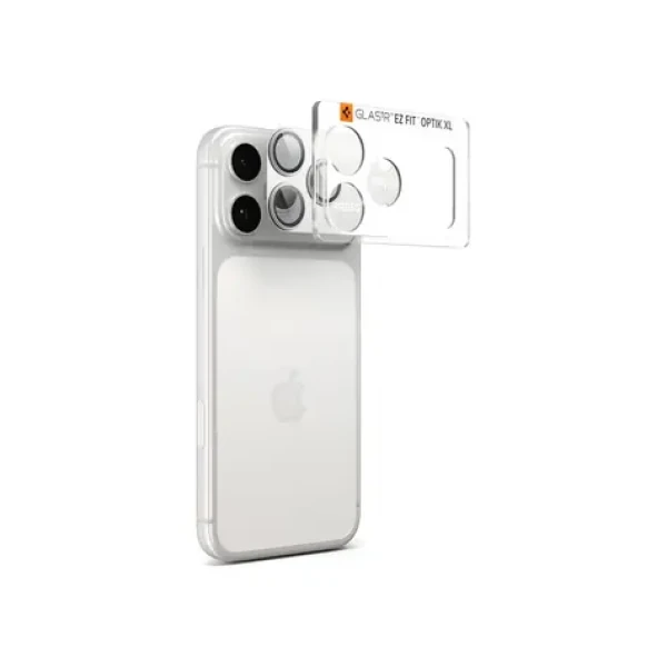 Spigen Glass TR EZ Fit Optik Pre XL sklo na fotoaparát pre Apple iPhone 17 Pre strieborná (AGL10647)