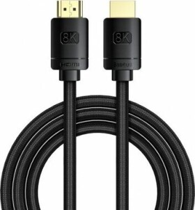 Baseus CAKGQ-L01 Kábel HDMI 2.1 (M) - HDMI 2.1 (M) 3 m čierna / 8K / 60 Hz / HDR (CAKGQ-L01)