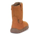 Dievčenské zimné barefoot topánky ZERU TEX BOOT Cognac, Froddo, G3160242, hnedá - 28