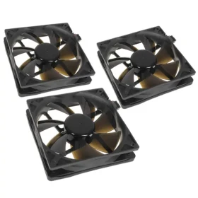 Noiseblocker BlackSilent Pro Fan PLPS čierna 3ks / 120mm / 24 dB @ 1500 RPM / 58.86 CFM / 4-Pin PWM (LUBU-027)