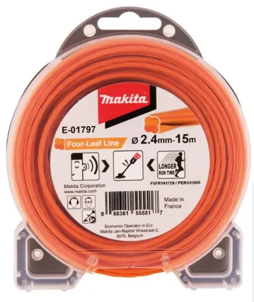 Makita E-01797 struna nylonová 2.4mm 15m oranžová (E-01797)