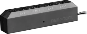DEEPCOOL FH-04 Fan húb čierna / 4 porty PWM (DP-F04PWM-HUB)