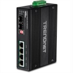 TrendNet TI-UPG62 priemyselný ethernetový switch 10 / 100 / 1000 MBit/s; 21.22.1280