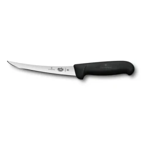 VICTORINOX Fibrox čierna / Vykosťovací nôž / 15 cm / úzky / zahnutý (5.6603.15)